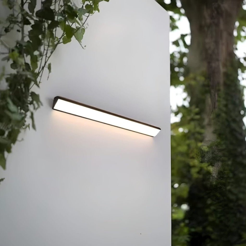 Outdoor LED Wall Sconce Hardwired Waterproof Aluminum Light Fixture for Patio Entry Garden in 4 Lengths Warm Neutral Cold White Black