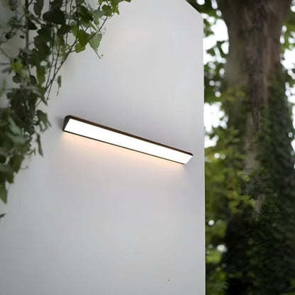 Outdoor LED Wall Sconce Hardwired Waterproof Aluminum Light Fixture for Patio Entry Garden in 4 Lengths Warm Neutral Cold White Black