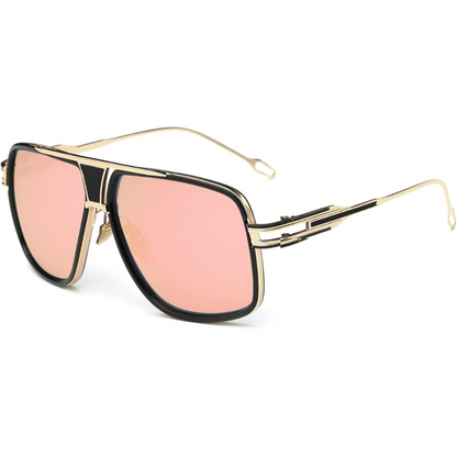 Men's Teardrop Sunglasses with UV Protection & Alloy Frame – Lightweight Metal Eyewear with Protective Case for Outdoor Travel