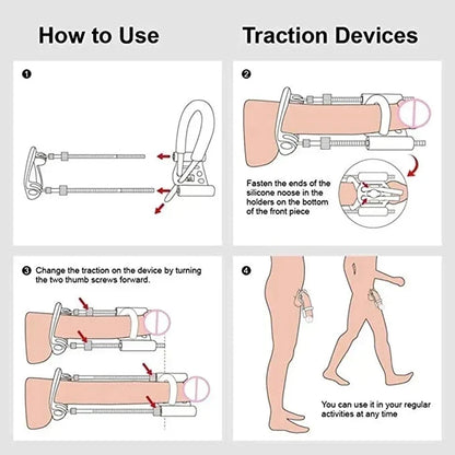 Personal Traction Support Device for Men – Adjustable Tension System for Natural Growth & Comfort at Home