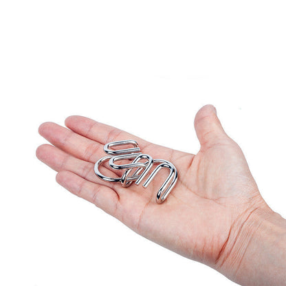 Brain Teaser Wire Puzzles Collection – Interlocking Metal Challenge Games for Adults & Kids – Logic Problem Solving Toy Set – Perfect for IQ