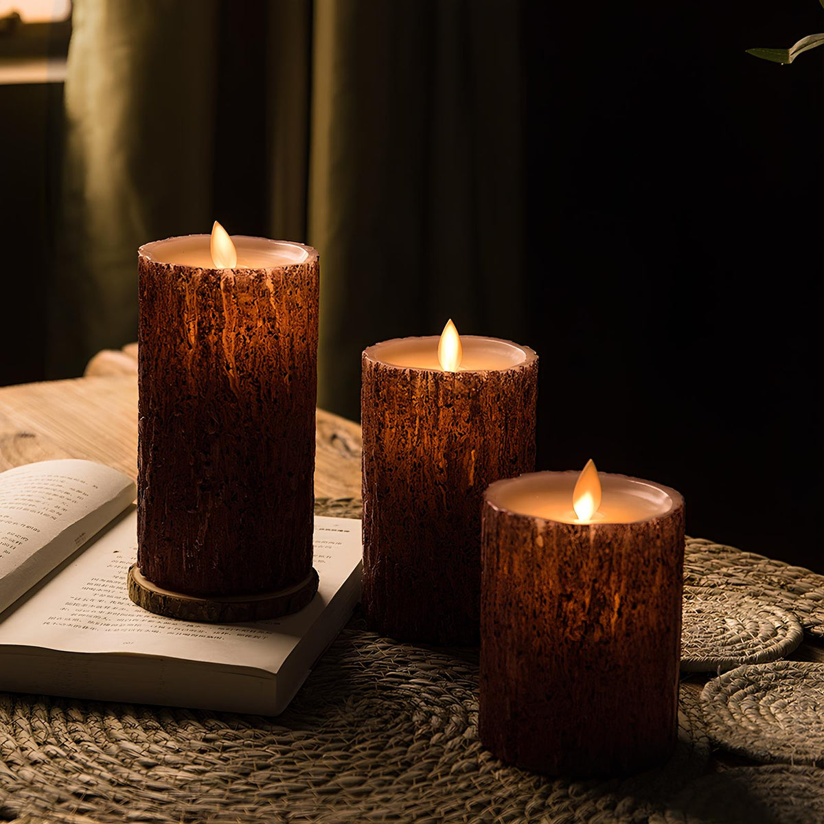 Flameless LED Candles with Realistic Flicker – Safe Battery-Operated Pillar Candles for Home Decor, Weddings, Dinners & Ambiance