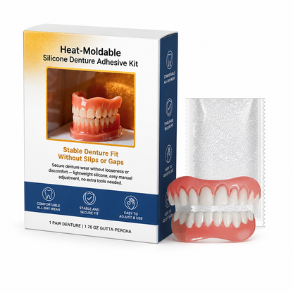 Heat-Moldable Silicone Denture Adhesive Kit