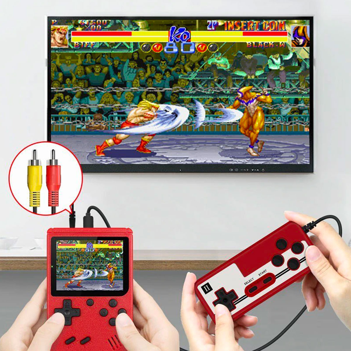 Handheld Gaming Device with 400 Classic Arcade Titles and 7-Hour Battery Life for Kids & Adults