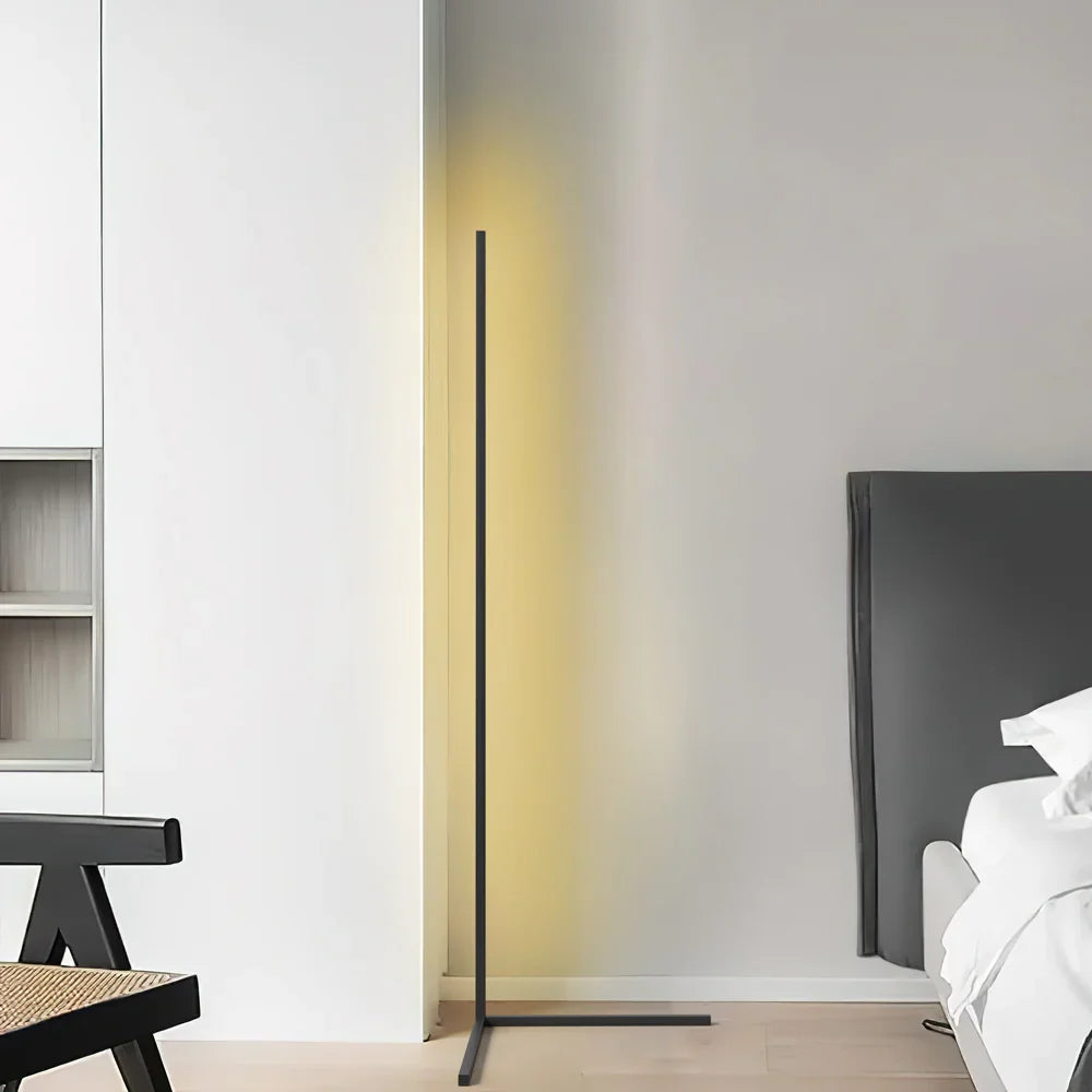 Modern RGB LED Floor Lamp with Remote | Adjustable Warm White & Color Changing Standing Light for Living Room Corner & Home Ambiance | 24W