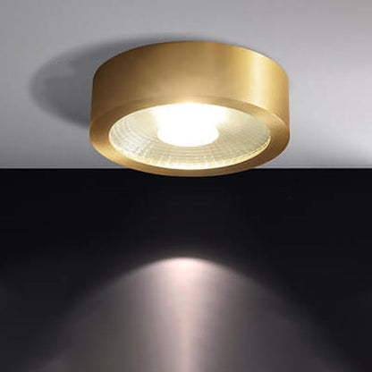 Slim-Profile Circular LED Ceiling Light – Brushed Copper Finish for Entryways, Bedrooms & Living Rooms