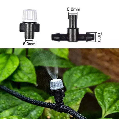 Adjustable Drip Irrigation System – 33 ft Hose with 10 Nozzles – Automatic Plant Watering for Garden Greenhouse & Patio