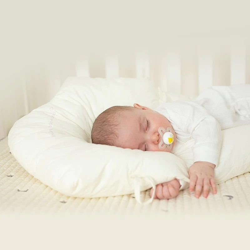 Baby Sleep Pillow Hypoallergenic Infant Neck Support Cushion 0-2 Years Ergonomic Head Positioner for Newborns