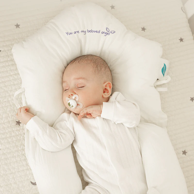Baby Sleep Pillow Hypoallergenic Infant Neck Support Cushion 0-2 Years Ergonomic Head Positioner for Newborns