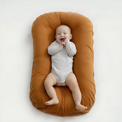 Infant Head Support Cushion with Breathable Cotton Blend – Portable Positioner for Newborns & Babies