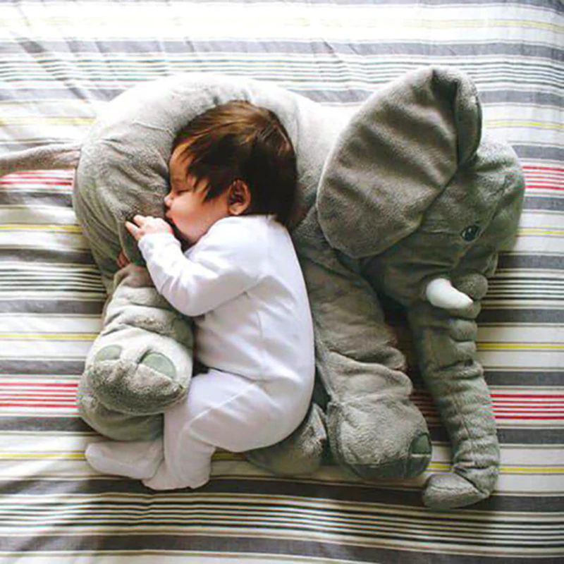Plush Elephant Nursery Pillow for Babies & Toddlers – Soft Cuddle Cushion for Nap Time, Play & Decor