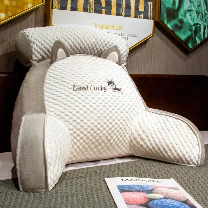 Lower Back Support Pillow Memory Foam for Chairs and Vehicles Posture Corrector Cushion 16.5 in Wide Relief Pad Home Office Desk Seating Tra