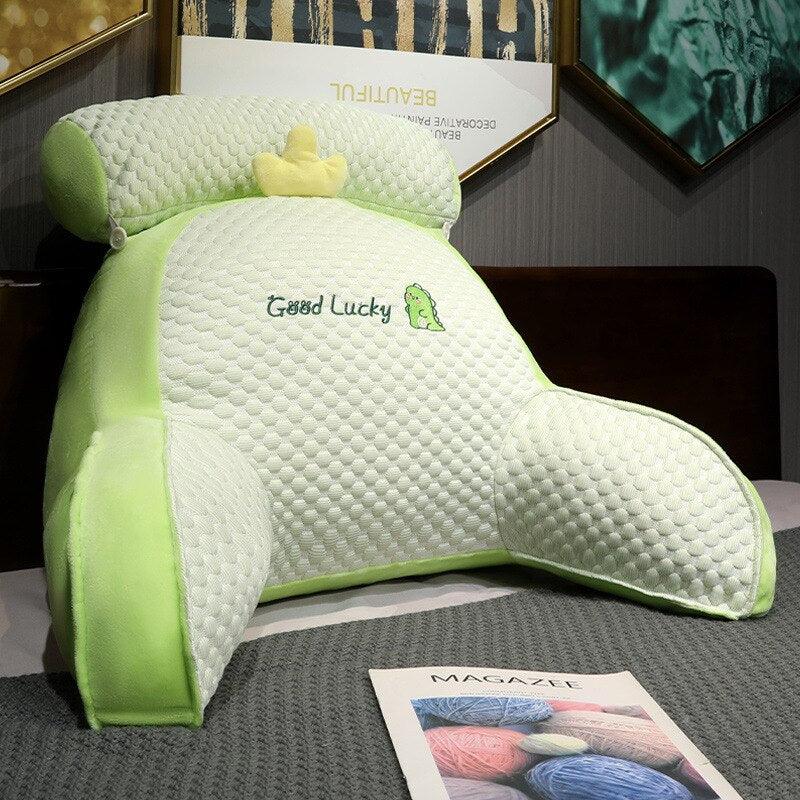 Lower Back Support Pillow Memory Foam for Chairs and Vehicles Posture Corrector Cushion 16.5 in Wide Relief Pad Home Office Desk Seating Tra
