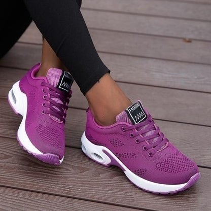 Cushioned Walking Sneakers with Gel Sole for Foot & Back Support – Lightweight Breathable Shoes for Women & Men