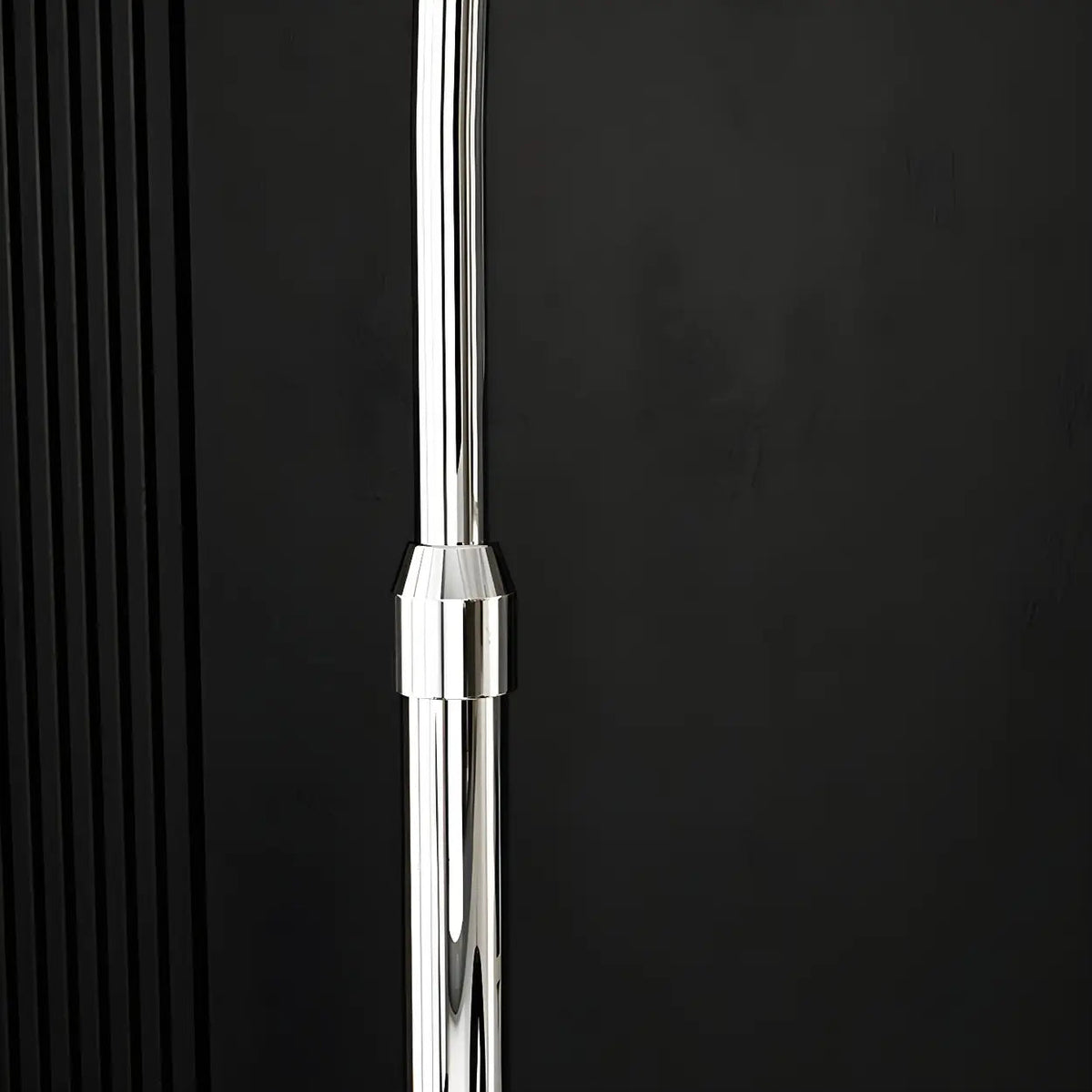 Overarching Chrome Floor Lamp with Dome Shade 71 in E27 Socket Foot Switch