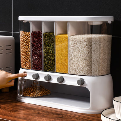 Milo Pantry Storage Container - Airtight Five-Compartment Food Storage