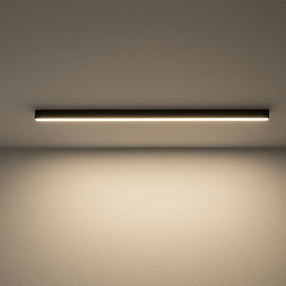 LED Flush Mount Fixture 24 Inch Aluminum Contemporary Overhead Light for Kitchen Dining Room Hallway Office Bedroom Energy-Saving Integrated