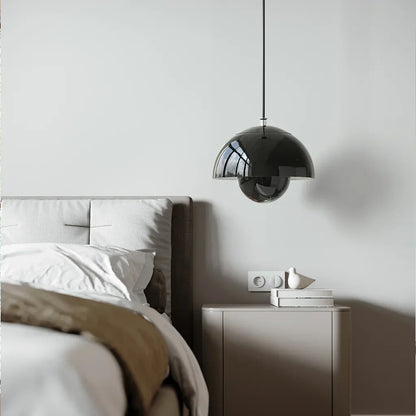 Globe Ceiling Light Fixture 10 Inch Metal Drop Lamp for Kitchen Island Dining Room Modern Industrial Hanging Orb Chandelier Adjustable Cord