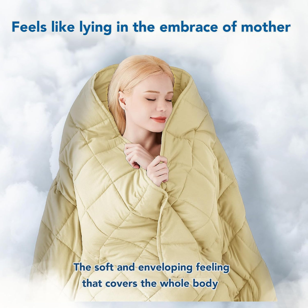 Cozy Comfort | Weighted Blanket with Cooling Microfiber | All-Season Softness for Ultimate Relaxation