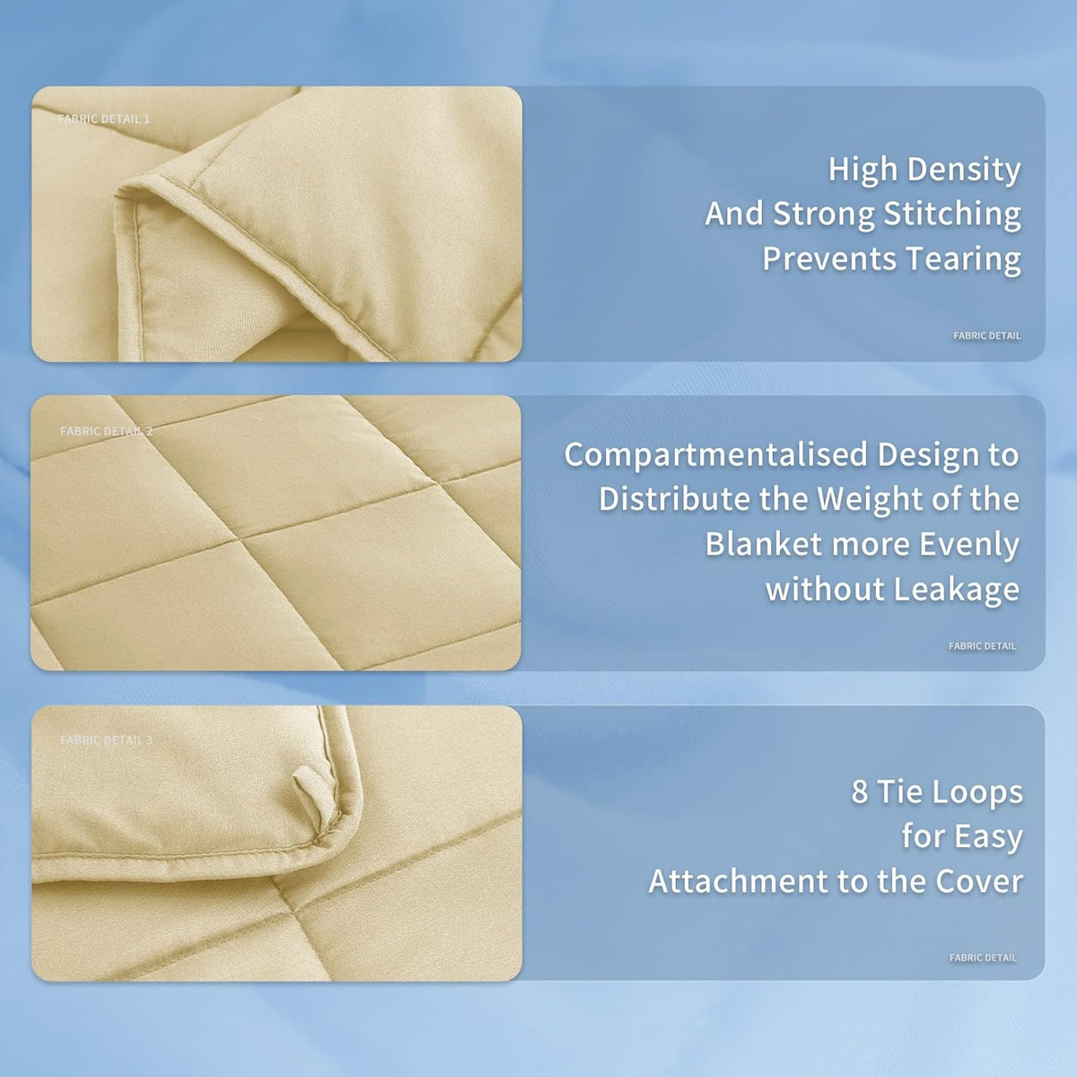 Cozy Comfort | Weighted Blanket with Cooling Microfiber | All-Season Softness for Ultimate Relaxation