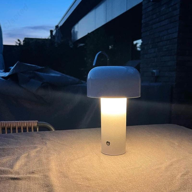 Portable LED Mushroom Desk Lamp | Cordless Soft Lighting