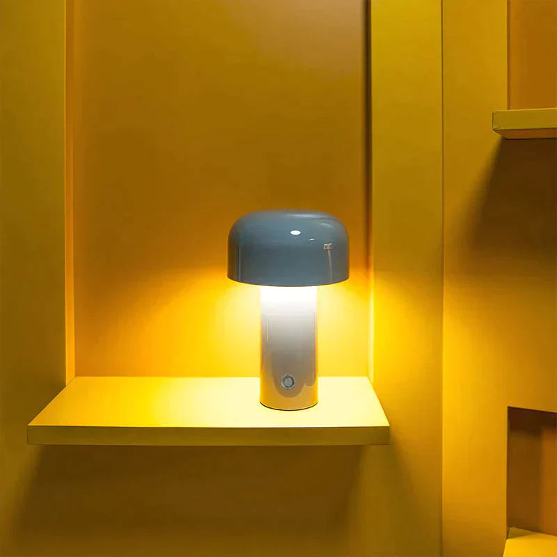Portable LED Mushroom Desk Lamp | Cordless Soft Lighting
