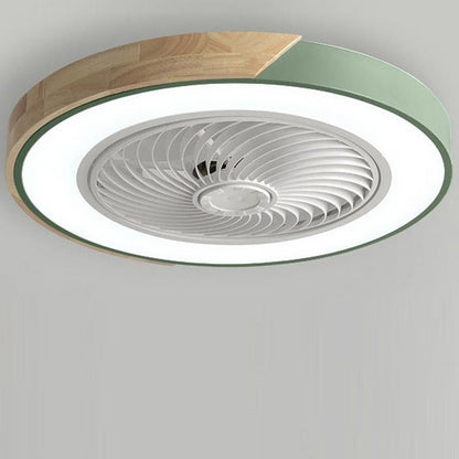 Enclosed LED Ceiling Fan with Light – 6-Speed Remote Control Fan for Bedroom, Living Room & Kids' Rooms