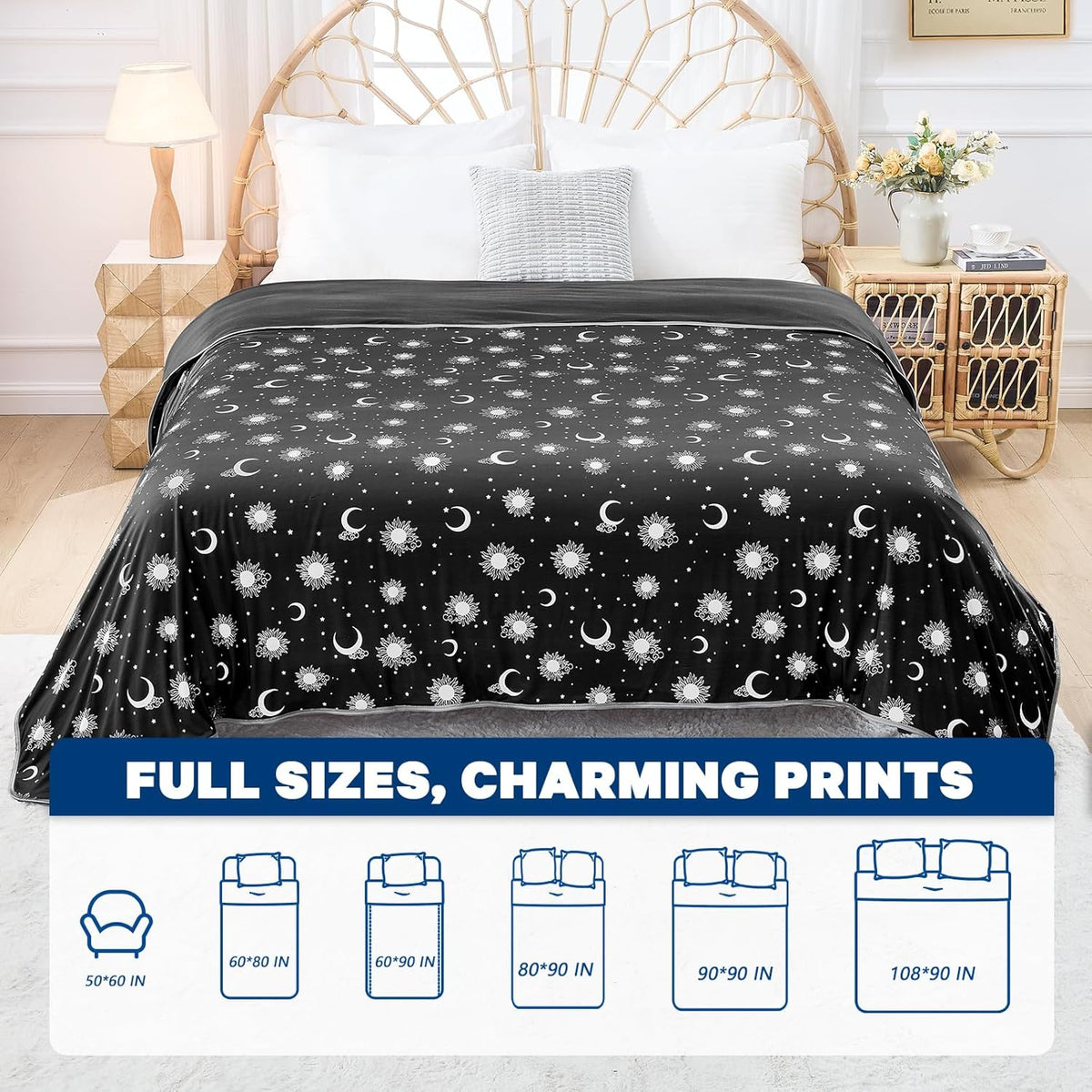 Cozy Comfort | Cooling Blanket with Double-Sided Fabric | Lightweight Summer Blanket for Hot Sleepers and Travel