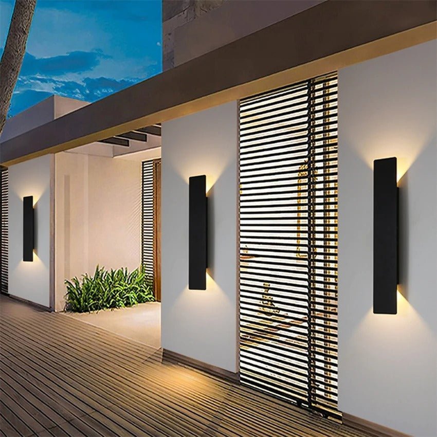 Outdoor LED Wall Sconce Aluminum Weatherproof Up Down Light for Patio Garden Entryway Modern Waterproof Exterior Fixture 2W-24W