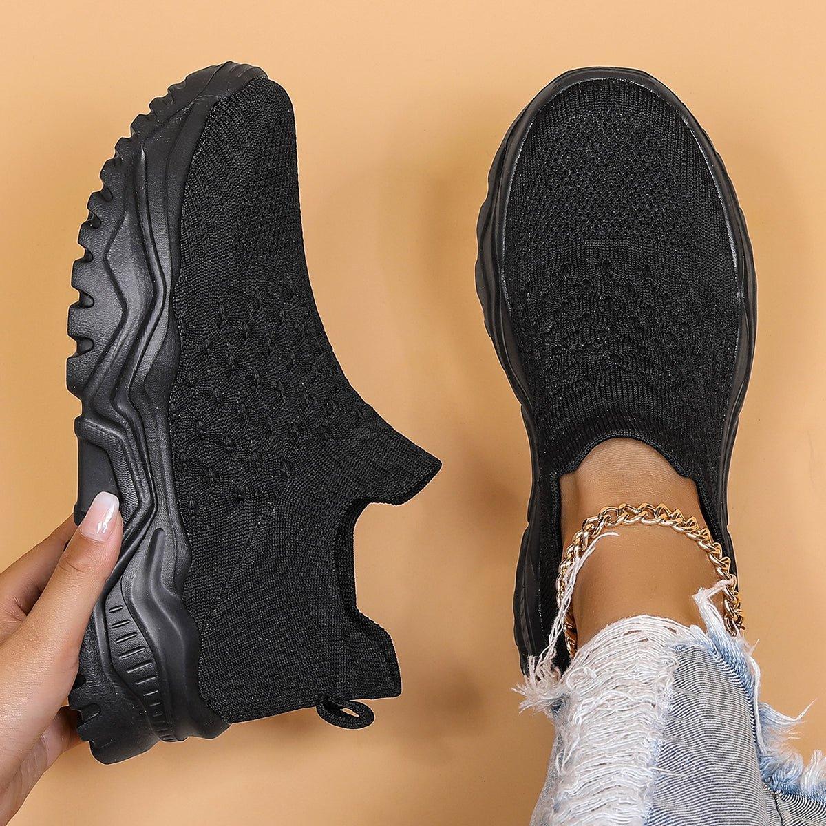 Cushioned Arch-Support Slip-On Sneakers for Women & Men – Lightweight Walking Shoes with Plush Foam Sole, Hands-Free Design for All-Day