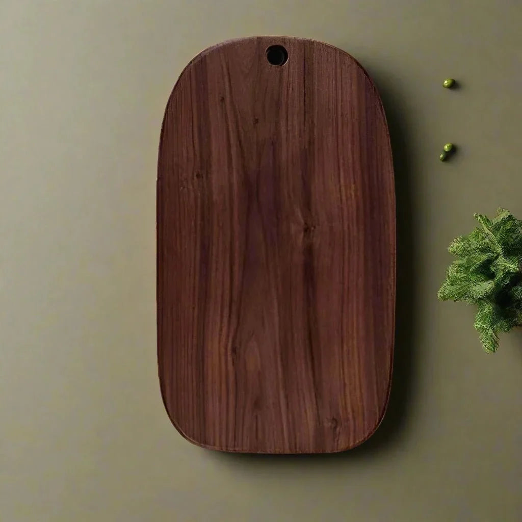 Walnut Wood Prep and Presentation Platter for Charcuterie, Cheese, Bread & Kitchen Use | Natural Hardwood Carving Surface