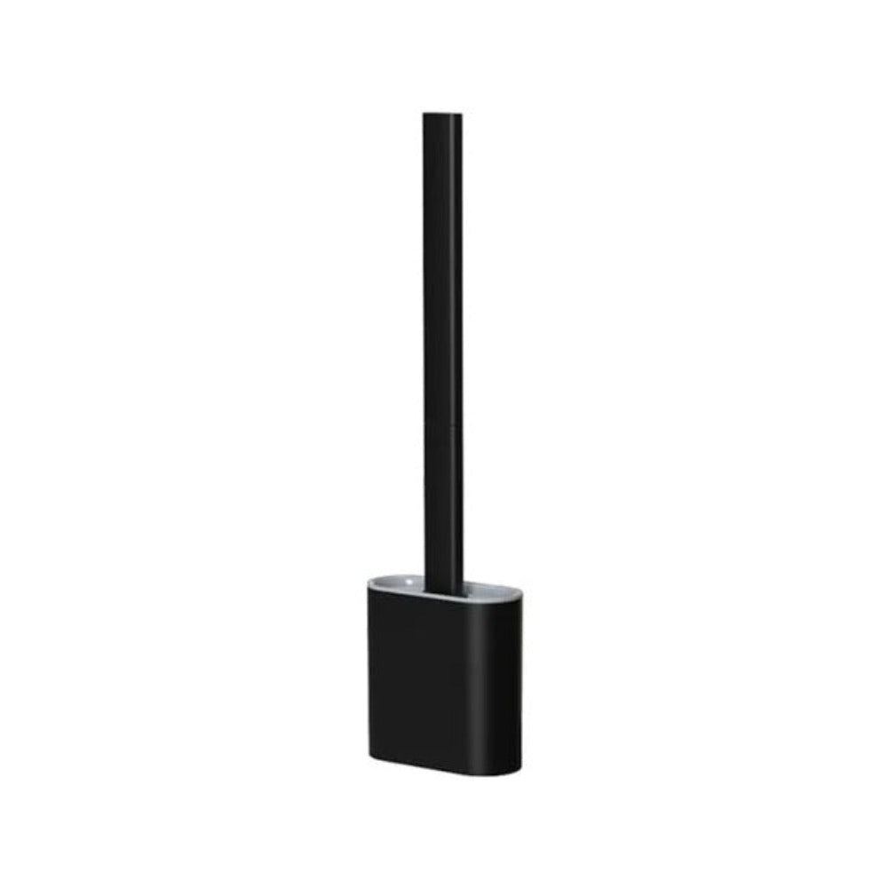 Flexible Silicone Toilet Brush with Holder and Wall Mount for Modern Bathrooms