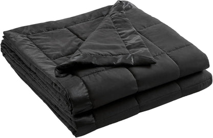 Windom Collection | Down Alternative Blanket with Moisture-Wicking Treatment | Lightweight & Soft Bed Cover for All Seasons, Satin Trim