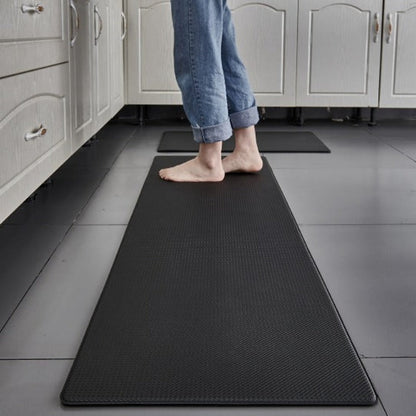 Anti-Fatigue Kitchen Floor Mat - Non-Slip Cushioned Standing Mat for Cooking - Wipe-Clean PVC Runner Rug - 5 Sizes - Red, Green, Black