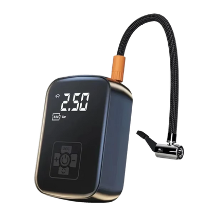 Portable Battery Air Compressor with Auto Shutoff & LED Light for Cars, Bikes, Sports Equipment