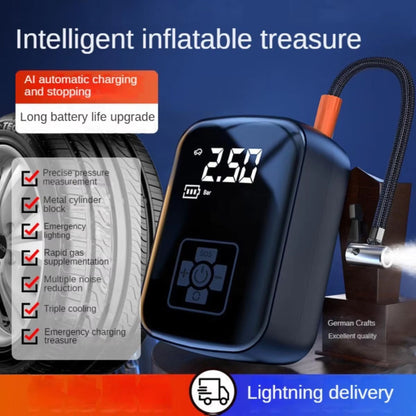 Portable Electric Tire Inflator – Dual-Pump Auto Air Compressor with Digital Display for Cars, Bikes & More