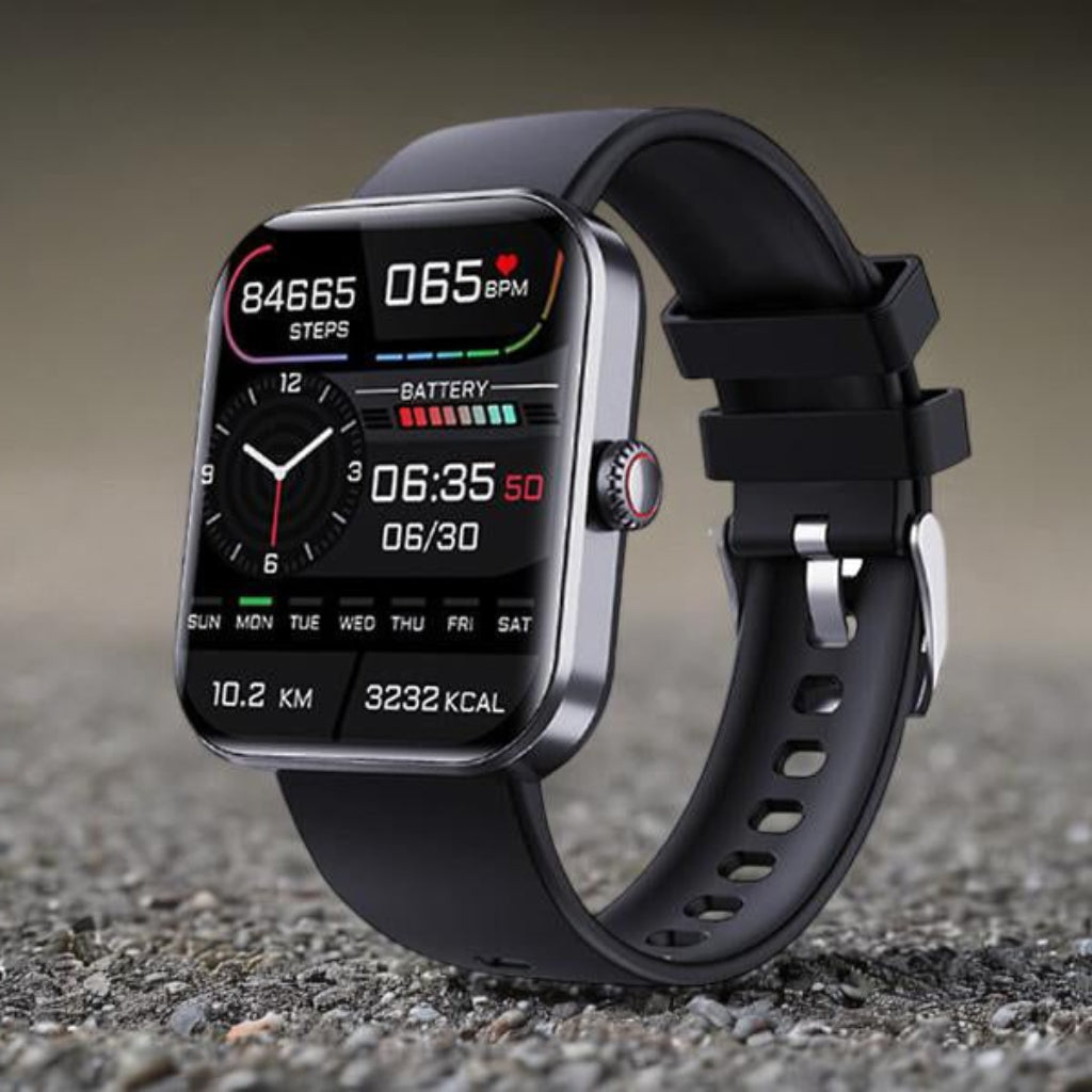 HealthMate | Blood Pressure Fitness Tracker Smartwatch with Bluetooth Calling | Stylish Design for Daily Wellness Monitoring