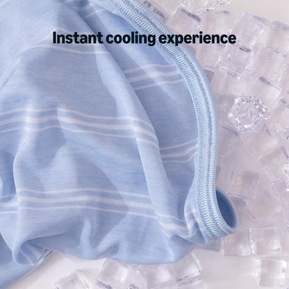 Cooling Comfort | Reversible Lightweight Blanket for Hot Sleepers | Soft Thin Throw for Bed & Couch