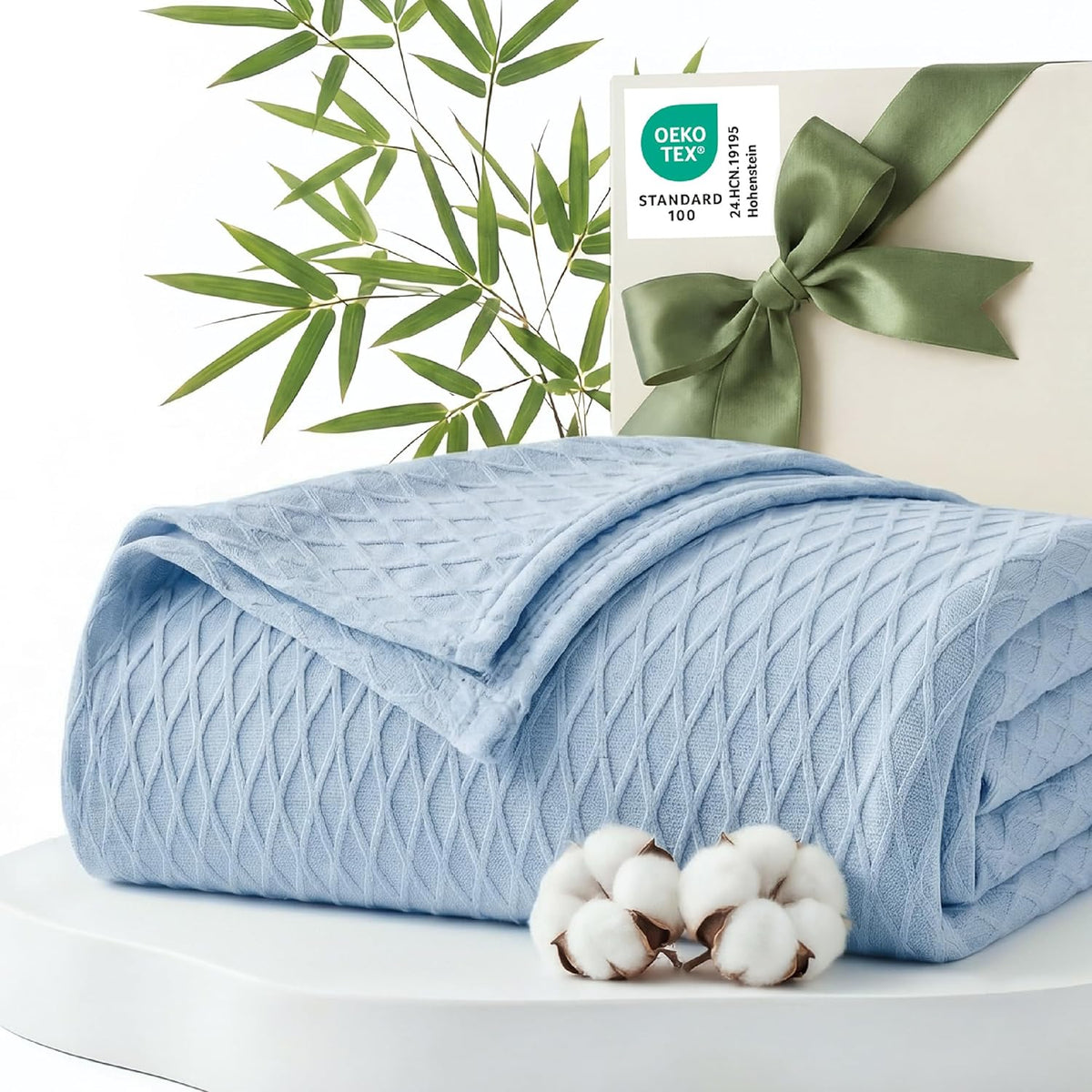 Cozy Comfort | Cooling Bamboo Rayon Blanket for Hot Sleepers | Lightweight & Breathable Summer Throw for Bed and Couch
