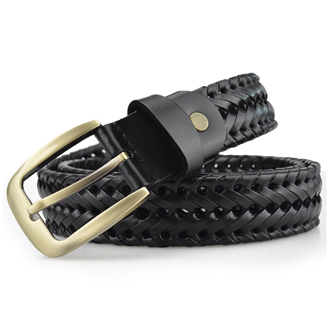 Woven Genuine Cowhide Accessory – Water-Resistant, Scratch-Proof Everyday Wear for Men & Women