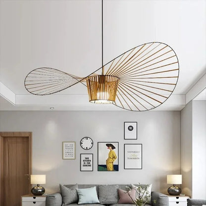 Adjustable Hanging Light Metal & Fabric for Dining Table Kitchen Island Modern Ceiling Fixture E27 Socket Wide Shade Contemporary Home Decor