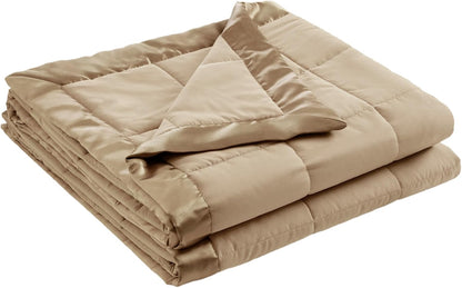 Windom Collection | Down Alternative Blanket with Moisture-Wicking Treatment | Lightweight & Soft Bed Cover for All Seasons, Satin Trim