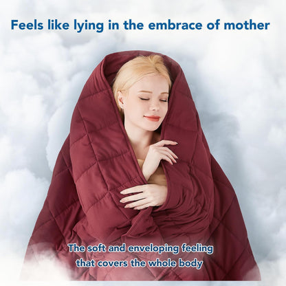 Cozy Comfort | Weighted Blanket with Cooling Microfiber | All-Season Softness for Ultimate Relaxation