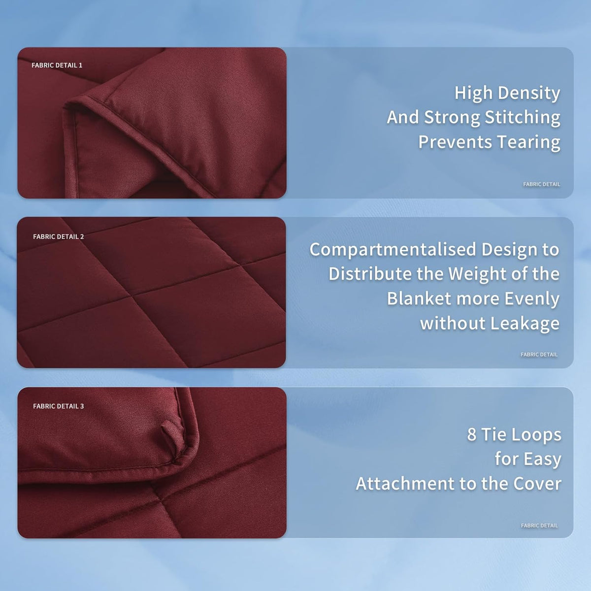 Cozy Comfort | Weighted Blanket with Cooling Microfiber | All-Season Softness for Ultimate Relaxation