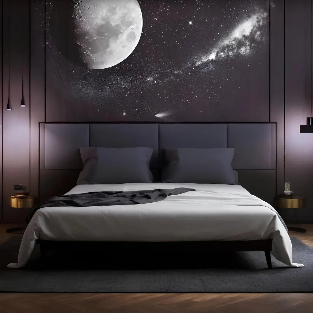 Galaxy Star Projector Night Light with 12 Constellation Slides for Bedroom Ceiling & Walls | USB Rechargeable LED Astronomy Lamp for Kids