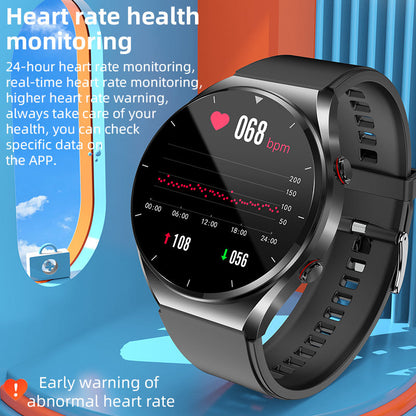 Health Smartwatch with Blood Glucose Monitor ECG Heart Rate Tracker Blood Pressure Sensor for Fitness Wellness Daily Use Men Women