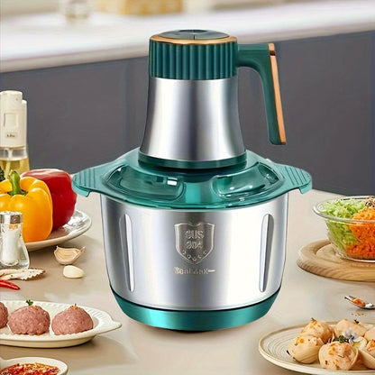 Electric Multi-Purpose Chopper 5 Quart Bowl Stainless Steel 5000 RPM Motor for Meat Vegetables Garlic Onion Salad Prep Home Kitchen Applianc