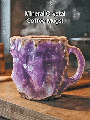Artisan Mineral Glass Coffee Cups | Insulated & Safe for Microwaves | 350-450 ml
