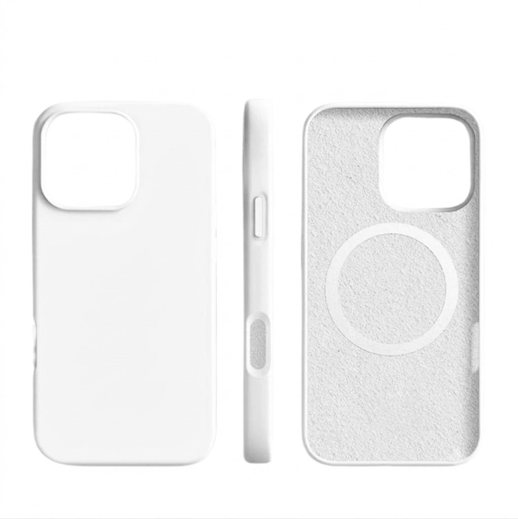Soft-Touch Silicone iPhone Case with Magnetic Wireless Charging – Slim Protective Cover with Shock Absorption for Daily Use