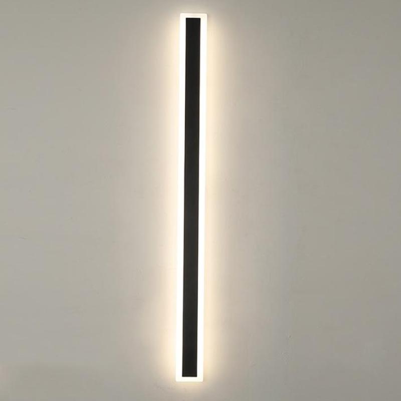 Outdoor Linear LED Wall Sconce 94.5 in Weatherproof Metal Fixture for Patio Exterior Entryway Modern Slim Profile Architecture Lighting